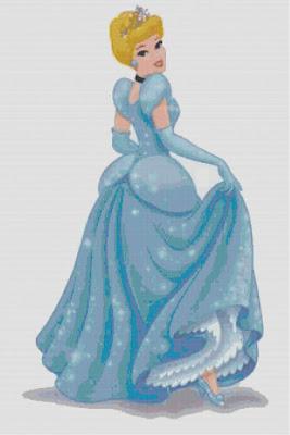 Schema a punto croce: Cenerentola_1 Schema a punto croce: Cenerentola_1