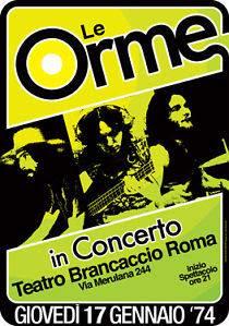 Le Orme - Teatro Brancaccio 16-17 gennaio 1974, di Wazza