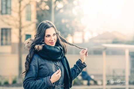 Winter outdoor portrait