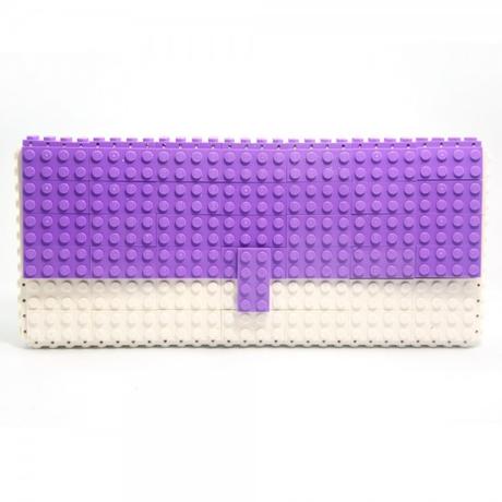 Una Borsa Extraordinary Agabag, Clutch limited edition Lavender and White