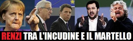 Renzi, tra l'incudine e il martello.