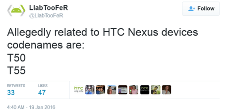 HTC e Google di nuovo insieme per la realizzazione dei nuovi Nexus HTC Nexus tweet