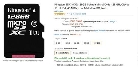 Le migliori offerte di schede microSD su Amazon