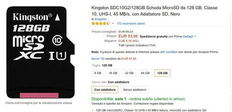 Le migliori offerte di schede microSD su Amazon Le migliori offerte di schede microSD su Amazon