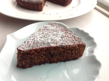 Torta caprese al cioccolato fondente