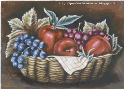 Schema a punto croce: Natura morta_6 Schema a punto croce: Natura morta_6