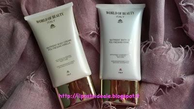 World of Beauty: Nutrient Bath Gel e Nutrient Body Cream