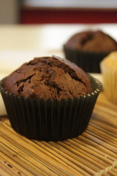 Muffins al doppio cioccolato Muffins al doppio cioccolato