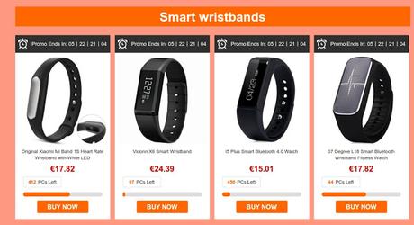 Promozione Gearbest: smartwatch e smartband a prezzo scontato fino al 3 febbraio