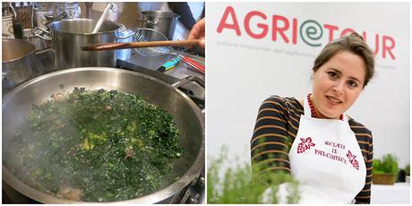 Racconti del terrore del mio primo showcooking e cucina toscana: zuppa di fagioli e cavolo nero con cantucci salati al formaggio