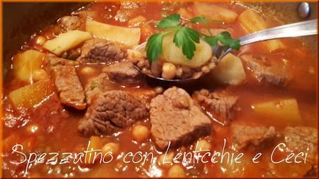 Spezzatino con patate lenticchie e ceci