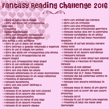 Fantasy Reading Challenge 2016 - Gennaio