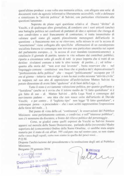 Salvini non ha mai lavorato: gridatelo ai 4 venti, non è reato. Lo dice il giudice archiviazione vecchi 2