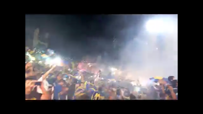 (VIDEO)LA 12 de Boca carichissima all'Estadio Malvinas Argentinas de Mendoza per il Torneo de Verano 2016 vs River!
