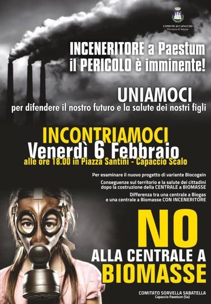 Inceneritore a Paestum: in pericolo i prodotti Dop. La protesta dei cittadini Inceneritore Paestum