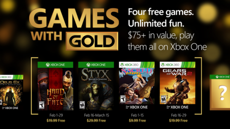 Games with Gold - Febbraio 2016