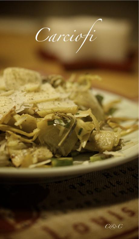 Un week end rilassante e un’insalata di carciofi