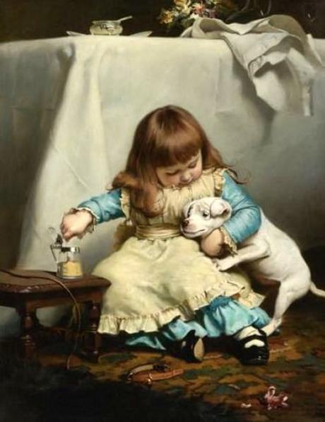 Charles Burton Barber, Victorian painter of children and pets.