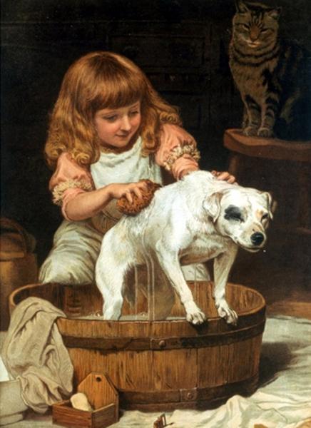 Charles Burton Barber, Victorian painter of children and pets.