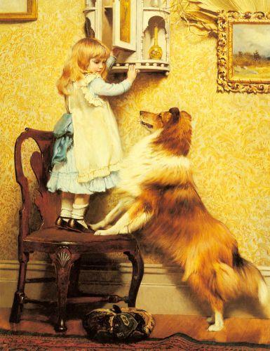 Charles Burton Barber, Victorian painter of children and pets.