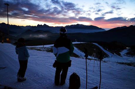 trentino ski sunrise alba lagorai