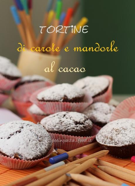 Tortine di Carote e Mandorle al Cacao