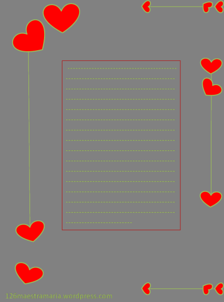 Disegni e biglietti per San Valentino Biglietto di San Valentino colorato