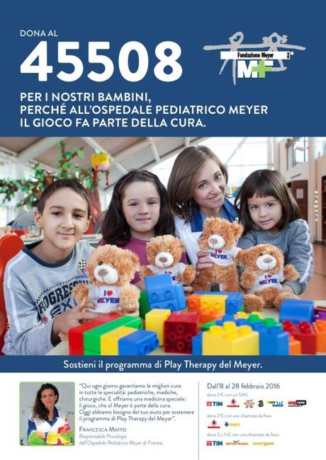 Play Therapy per i bambini dell’Ospedale Meyer