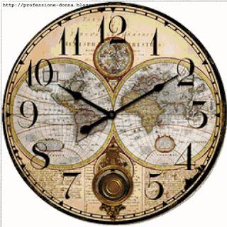 Schema a punto croce: Orologio antico da parete_5