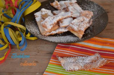 Crostoli senza uova  fritti in olio di cocco