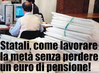 Statali: pensione anticipata col part-time senza penalizzazioni.