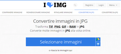 Modificare immagini online con iLoveImg