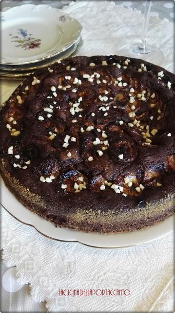 Torta senza lattosio al cioccolato, peperoncino e banane / Cake lactose-free with chocolate, chili peppers and bananas