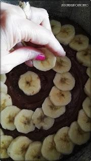 Torta senza lattosio al cioccolato, peperoncino e banane / Cake lactose-free with chocolate, chili peppers and bananas