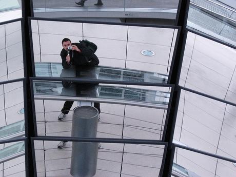 Selfie  in the mirror [Reichstag]