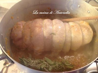 Tacchinella ripiena in casseruola