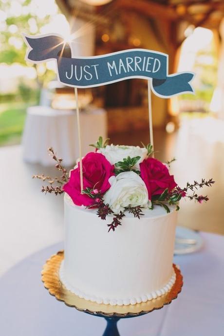 La torta di matrimonio semplice