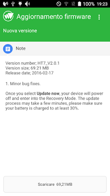 Homtom HT7 riceve l'aggiornamento alla versione HT7_V2.0.1