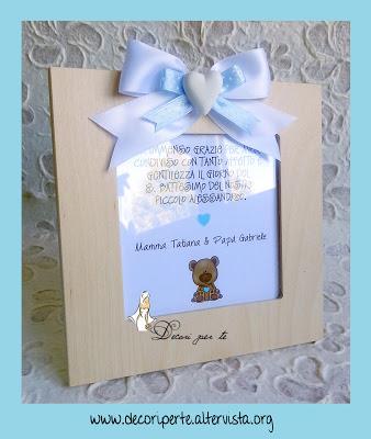 BOMBONIERA BATTESIMO Baby Boy con PPRTAFOTOGRAFIE Posi azzurro BOMBONIERA BATTESIMO Baby Boy con PPRTAFOTOGRAFIE Posi azzurro