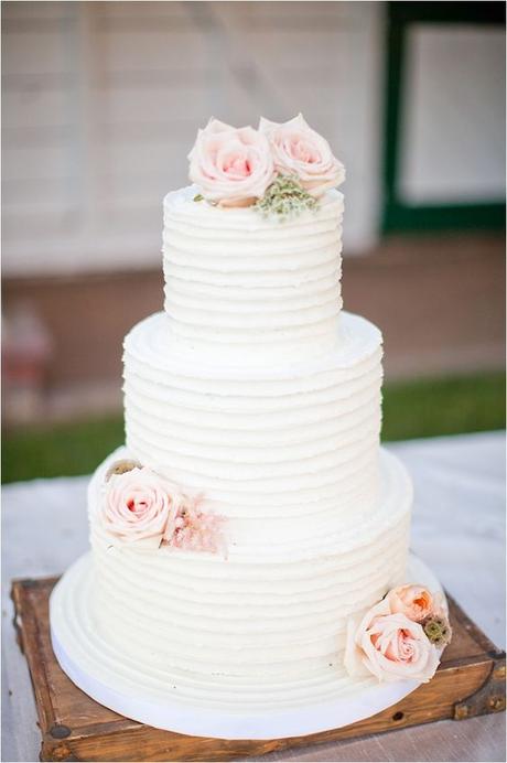 La torta di matrimonio senza pasta di zucchero