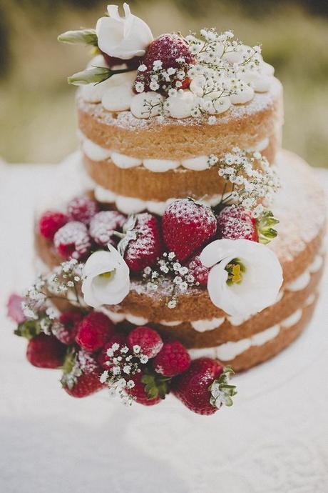 La torta di matrimonio senza pasta di zucchero