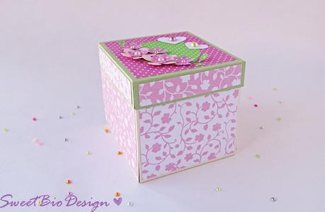 DIY Explosion Box Torta di Compleanno - B-day Cake Explosion Box