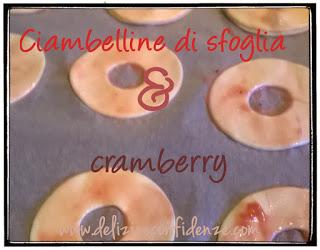 Ciambelline di sfoglia & cramberry