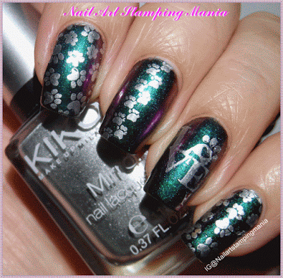 UberChic Beauty Furry Best Friends Nail Stamping Plate - Swatches And Review