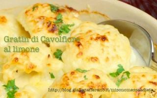 Gratin di cavolfiore al limone