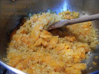 Risotto con Zucca e Funghi Porcini