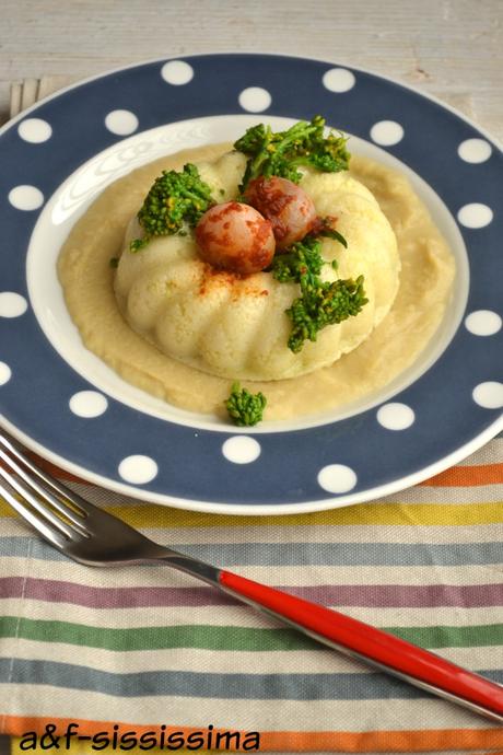 cous cous invernale su crema di fave