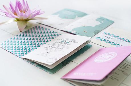 Passaport Wedding invite