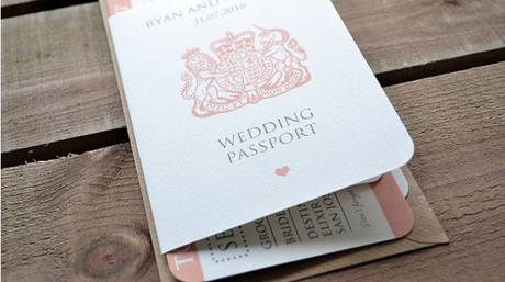 Passaport Wedding invite