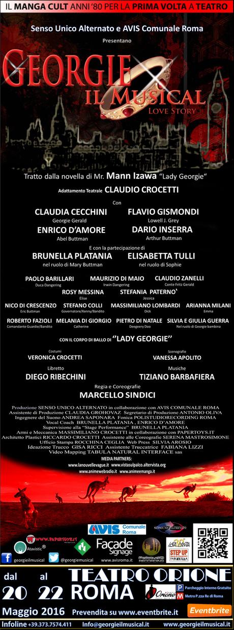Ecco il cast di Georgie il musical che debuttera’ a Roma - ROMA - Teatro Orione, 20-21-22 Maggio 2016